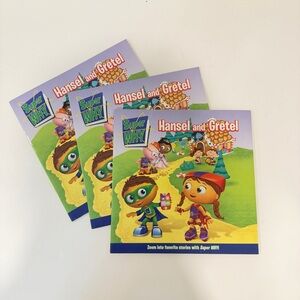 Lot Of 3 Super Why Hansel and Gretel Books / Book Set